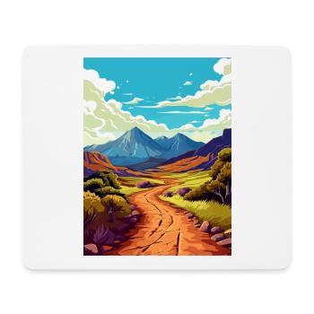 Haleakala Hawaii Vintage Reiseposter Souvenir - Mousepad (Querformat) - Weiß - Vorne