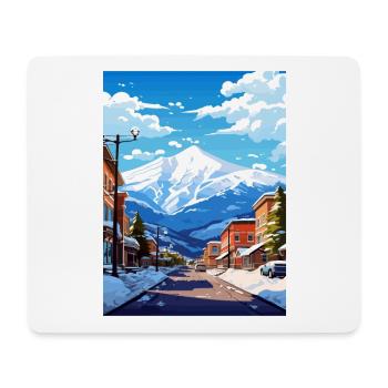 Brian Head Utah Vintage Reiseposter WPA Souvenir - Mousepad (Querformat) - Weiß - Vorne