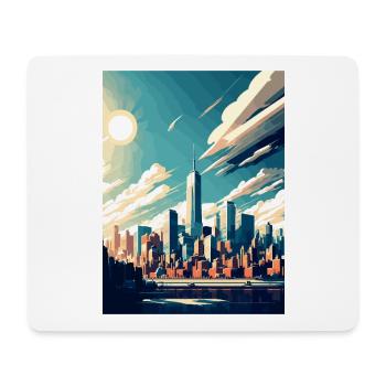 Affiche de voyage vintage de l’État de New York Souvenir WPA - Tapis de souris (format paysage) - blanc - Devant