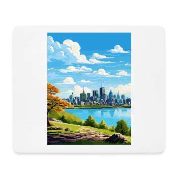 Montreal Kanada Vintage Reiseposter WPA Souvenir - Mousepad (Querformat) - Weiß - Vorne
