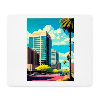 Glendale Arizona Vintage voyage affiche Souvenir - Tapis de souris (format paysage) - blanc - Devant