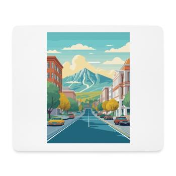 Provo Utah affiches Vintage voyage affiche Souvenir - Tapis de souris (format paysage) - blanc - Devant