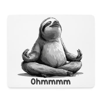 Yoga, Sloth, Relaxation, Chilling, Meditation - Mouse Pad (horizontal) - white - Front