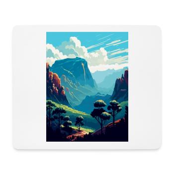 Blue Mountains Australien Vintage Reiseposter WPA - Mousepad (Querformat) - Weiß - Vorne