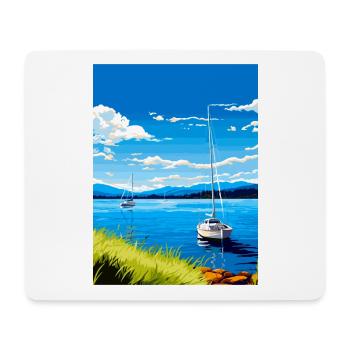 Lake Taupo Neuseeland Vintage Reiseposter WPA - Mousepad (Querformat) - Weiß - Vorne