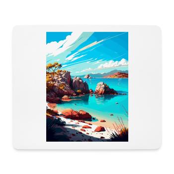 Magnetic Island Australien Vintage Reiseposter - Mousepad (Querformat) - Weiß - Vorne
