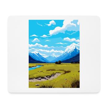 Arthurs Pass Nationalpark Vintage Reiseposter - Mousepad (Querformat) - Weiß - Vorne