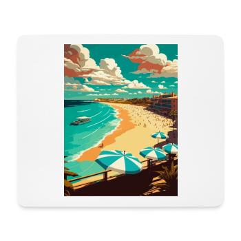 Bondi Beach Australien Vintage Reiseposter WPA - Mousepad (Querformat) - Weiß - Vorne