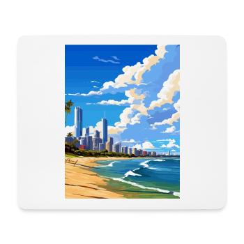 Gold Coast Australien Deko Vintage Reiseposter - Mousepad (Querformat) - Weiß - Vorne