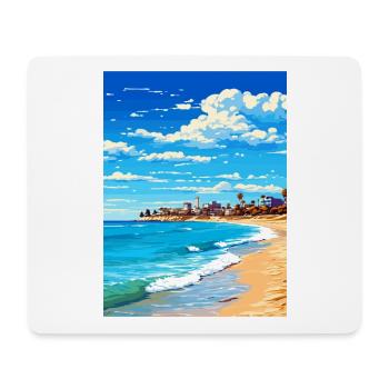Cottesloe Beach Australie Affiche de voyage Vintage - Tapis de souris (format paysage) - blanc - Devant