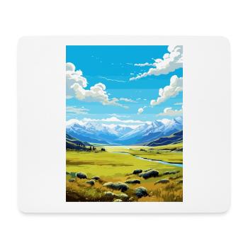 Arthurs Pass Nationalpark Vintage Reiseposter - Mousepad (Querformat) - Weiß - Vorne