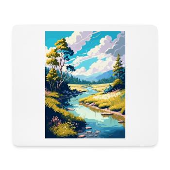 Wye Creek Decoration New Zealand Travel Poster - Mouse Pad (horizontal) - white - Front