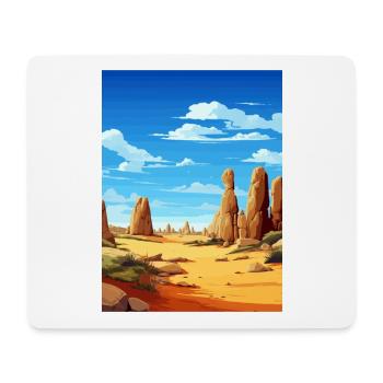 Parc national de Nambung Australie affiche de voyage - Tapis de souris (format paysage) - blanc - Devant