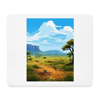 Parc national des Grampians Australie affiche de voyage - Tapis de souris (format paysage) - blanc - Devant