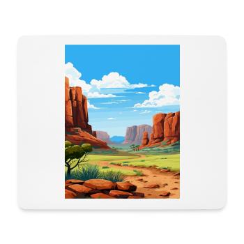 Purnululu Nationalpark Australien Reiseposter - Mousepad (Querformat) - Weiß - Vorne
