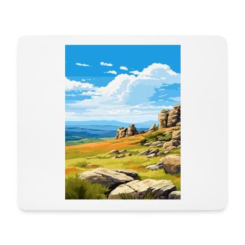 Parc national de Kosciuszko en Australie affiche de voyage - Tapis de souris (format paysage) - blanc - Devant