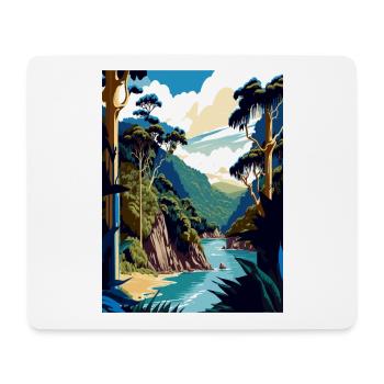 Whanganui Nationalpark Neuseeland Reiseposter - Mousepad (Querformat) - Weiß - Vorne