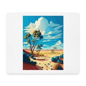 Lake Mungo Australien Vintage Reiseposter WPA Kunst - Mousepad (Querformat) - Weiß - Vorne