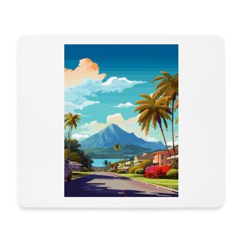 Tauranga Nouvelle-Zélande Vintage voyage affiche WPA Art - Tapis de souris (format paysage) - blanc - Devant