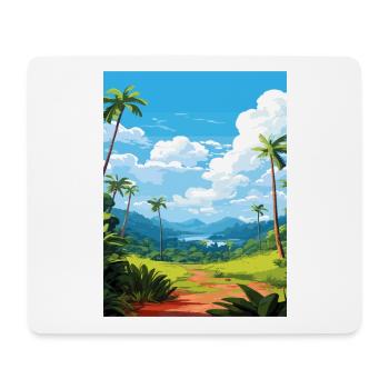 Parc national de Carara Costa Rica affiche de voyage - Tapis de souris (format paysage) - blanc - Devant