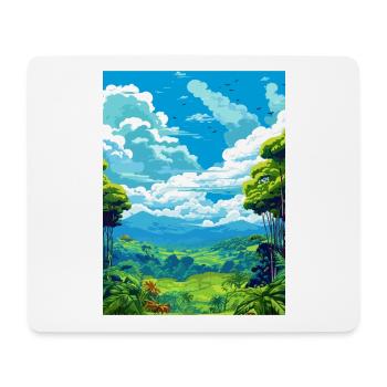 Amazone Regenwald Vintage Reiseposter Souvenir - Mousepad (Querformat) - Weiß - Vorne