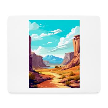 La Rioja Argentine Vintage voyage affiche Souvenir - Tapis de souris (format paysage) - blanc - Devant