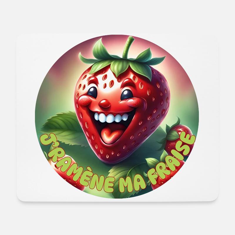Ich bringe meine Erdbeere zurück - Mousepad (Querformat) - Weiß