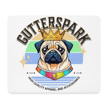 Gutterspark Design Mops - Mousepad (Querformat) - Weiß - Vorne