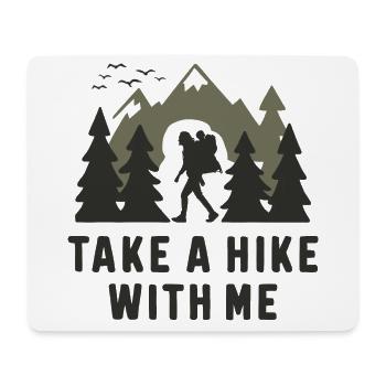 Hikers Hiking Mountains Forests Nature - Mouse Pad (horizontal) - white - Front
