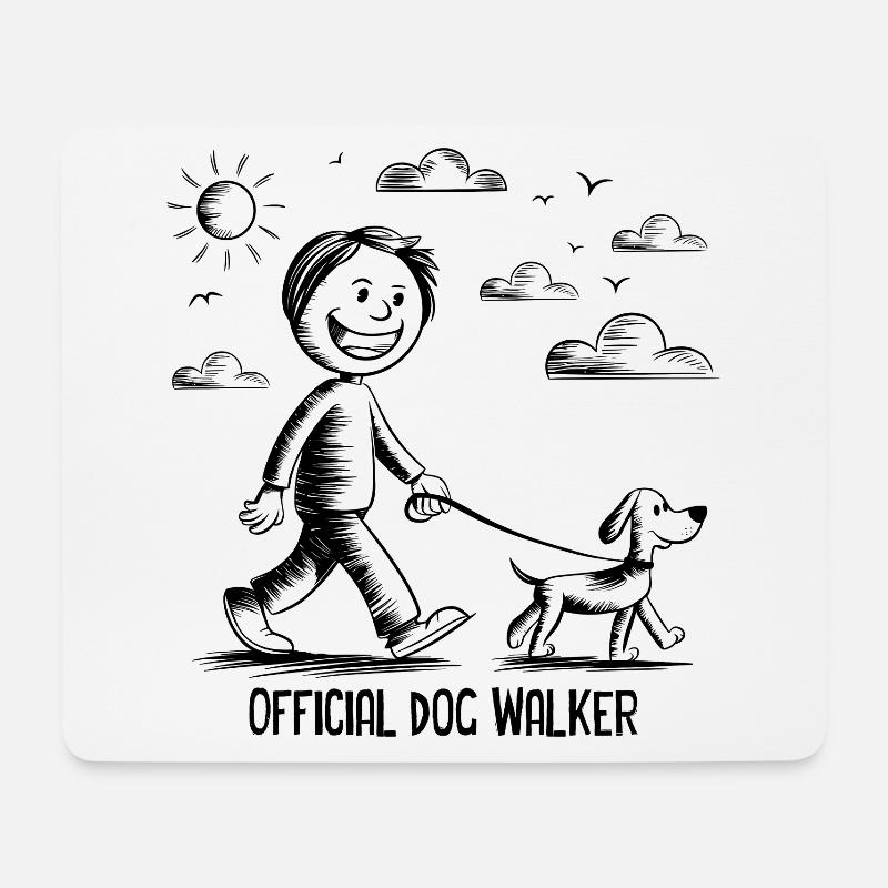 Official Dog Walker - Mouse Pad (horizontal) - white