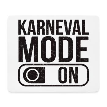 Karneval Mode On Fasching Fasnet - Mousepad (Querformat) - Weiß - Vorne