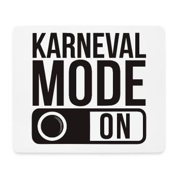 Karneval Mode On Fasching Fasnet - Mousepad (Querformat) - Weiß - Vorne