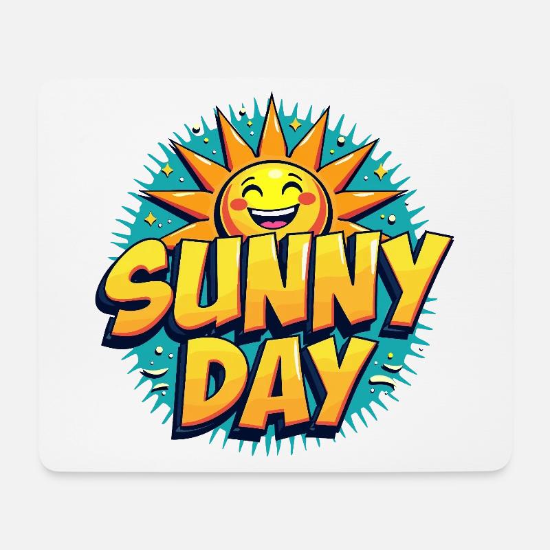 Sunny Day Sonne Sommer Urlaub - Mousepad (Querformat) - Weiß