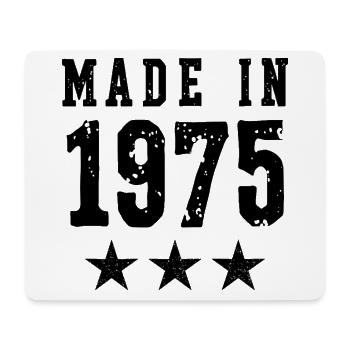 Made in 1975 – Vintage Geburtstag Jahrgangslegende - Mousepad (Querformat) - Weiß - Vorne