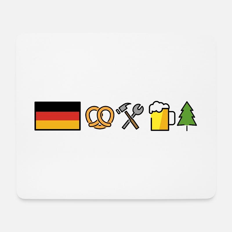 Allemagne Design - Tapis de souris (format paysage) - blanc