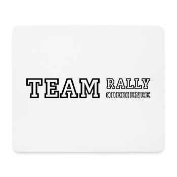 Team Rally Obedience - maillot sport chien - Tapis de souris (format paysage) - blanc - Devant