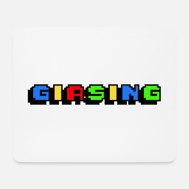 Giasing Pixel Giesing München 089 Minga - Mousepad (Querformat) - Weiß