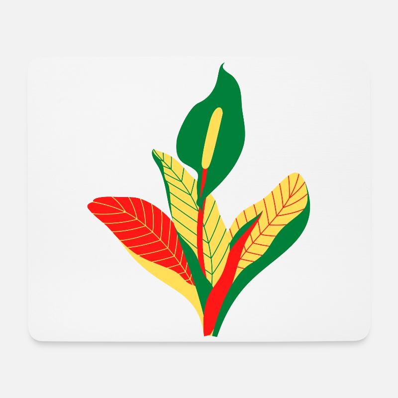 Anthurium - Mousepad (Querformat) - Weiß