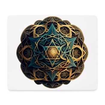 Ray Mandala - Mouse Pad (horizontal) - white - Front