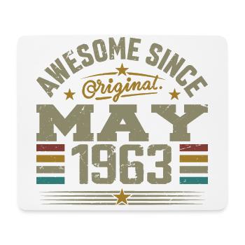 Jahrgang Mai 1963 Mai 1963 Jahrgang Mai 1963 Original - Mousepad (Querformat) - Weiß - Vorne