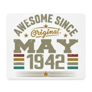 Vintage May 1942 May 1942 Born in May 1942 Original - Mouse Pad (horizontal) - white - Front