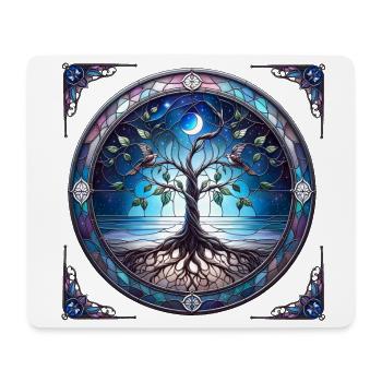 Baum des Lebens am Ozean - Mousepad (Querformat) - Weiß - Vorne