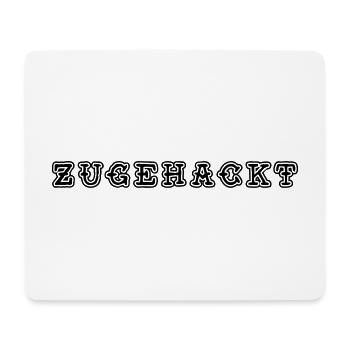 zugehackt tätowiert tattoo - Mousepad (Querformat) - Weiß - Vorne