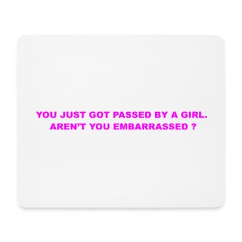 Du gehst einfach - Mousepad (Querformat) - Weiß - Vorne