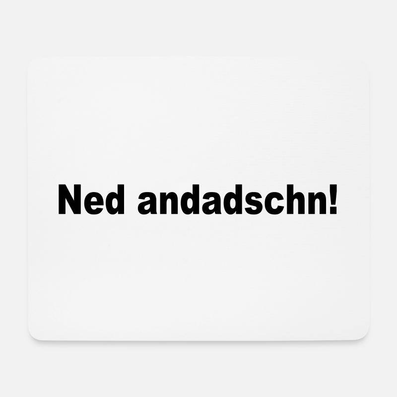 sächsisch Sachsen sächsischer Dialekt andadschn - Mousepad (Querformat) - Weiß
