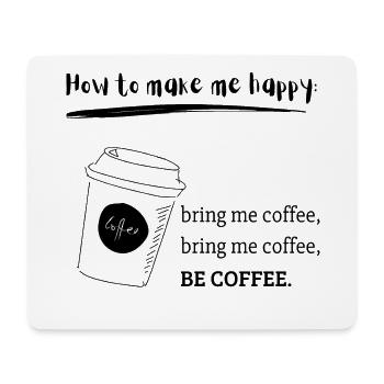 coffee helps - Mousepad (Querformat) - Weiß - Vorne