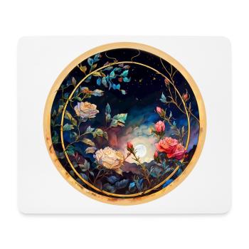 Rose - Mouse Pad (horizontal) - white - Front