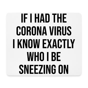 Coronavirus - Mousepad (Querformat) - Weiß - Vorne