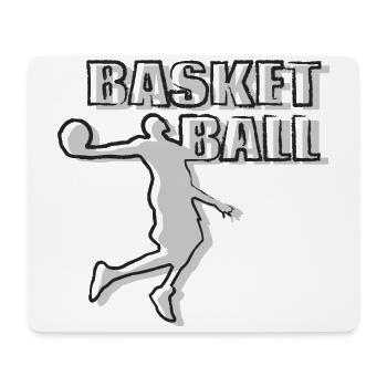 Sports Basketball - Tapis de souris (format paysage) - blanc - Devant