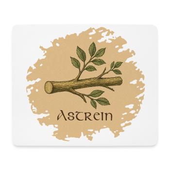 Astrein (saying with illustration) - Mouse Pad (horizontal) - white - Front